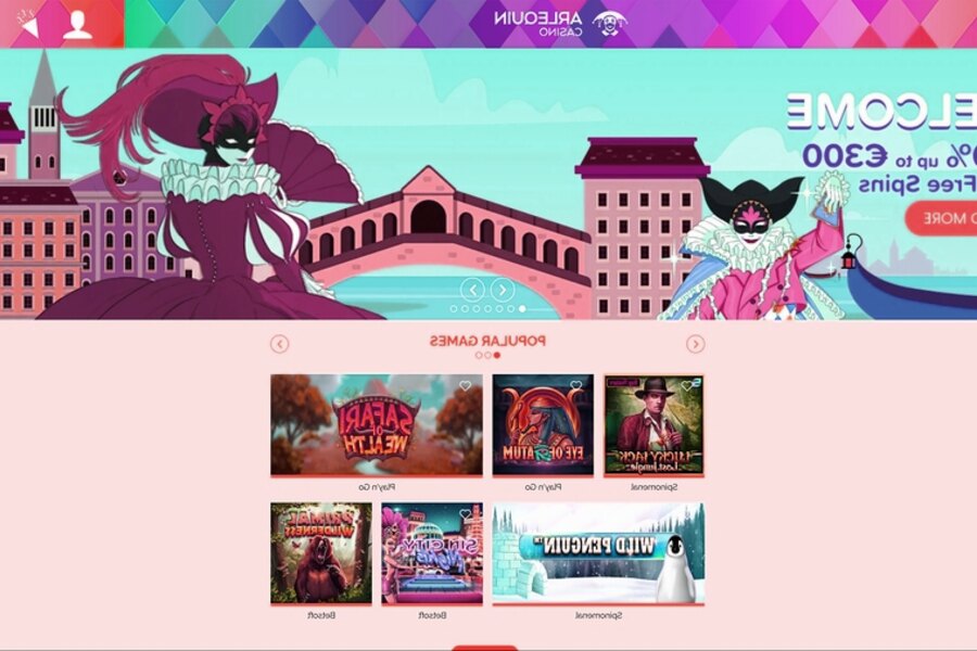 Arlequin Casino - Page de Connexion